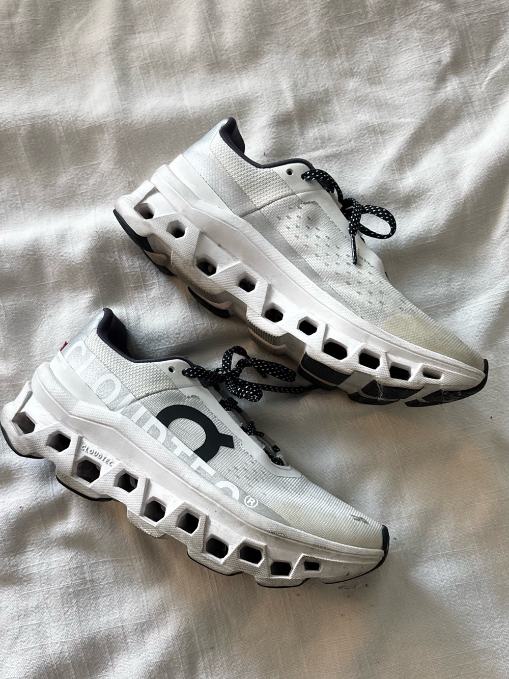 On cloud monsters Athletic Running Sneakers with Black Accents
